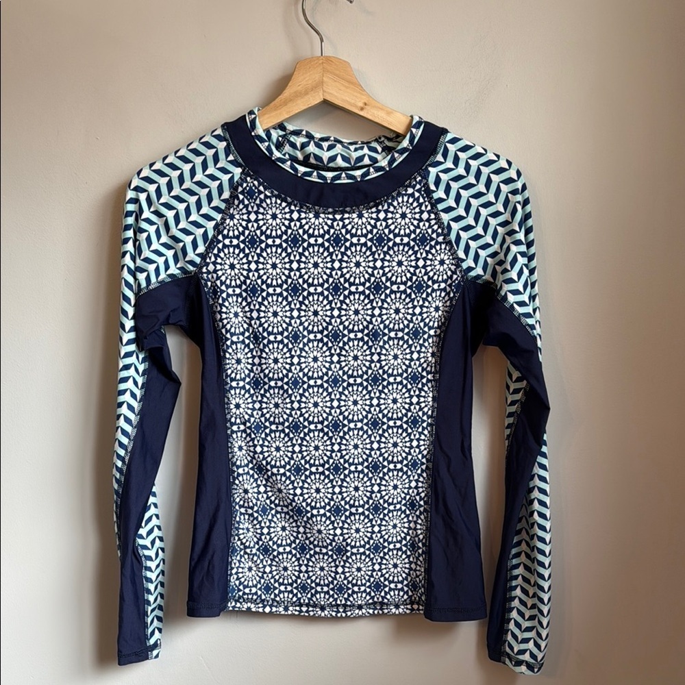 Helen Jon Crew Neck Surf Shirt SZ S